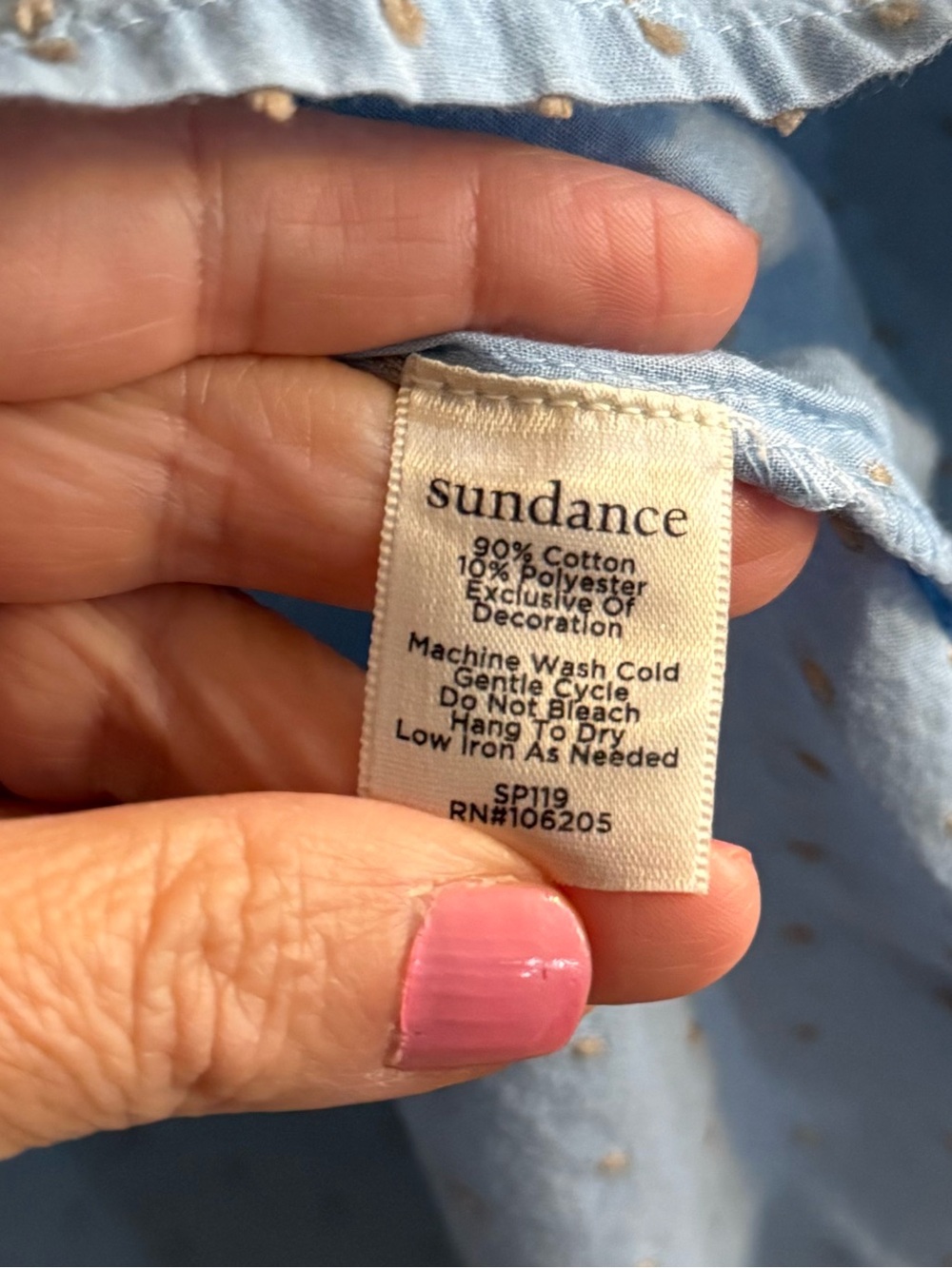 Sundance Phillips Blouse Button Down Pin Tuck Blouse, medium - Picture 6 of 7